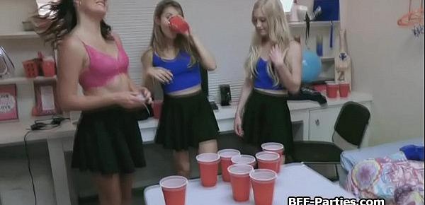  Dorm beer pong escalates to wild orgy